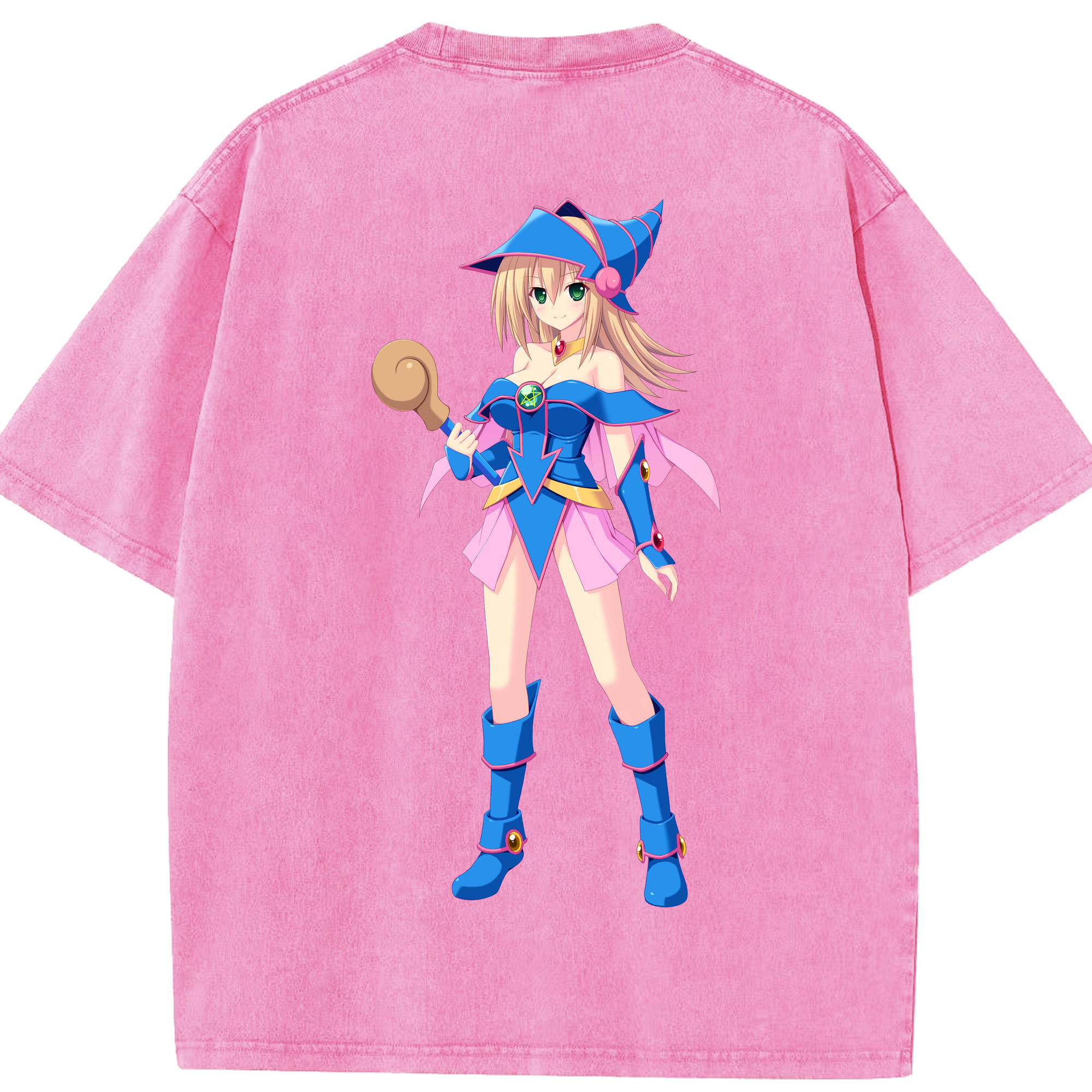 （画像用） 遊☆戯☆王 Yu-Gi-Oh! 綿100% ヴィンテージ風 半袖Tシャツ（背面プリント）